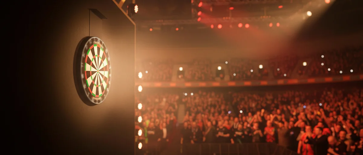 Sfeervolle dartswedstrijd in Alexandra Palace tijdens het WK Darts